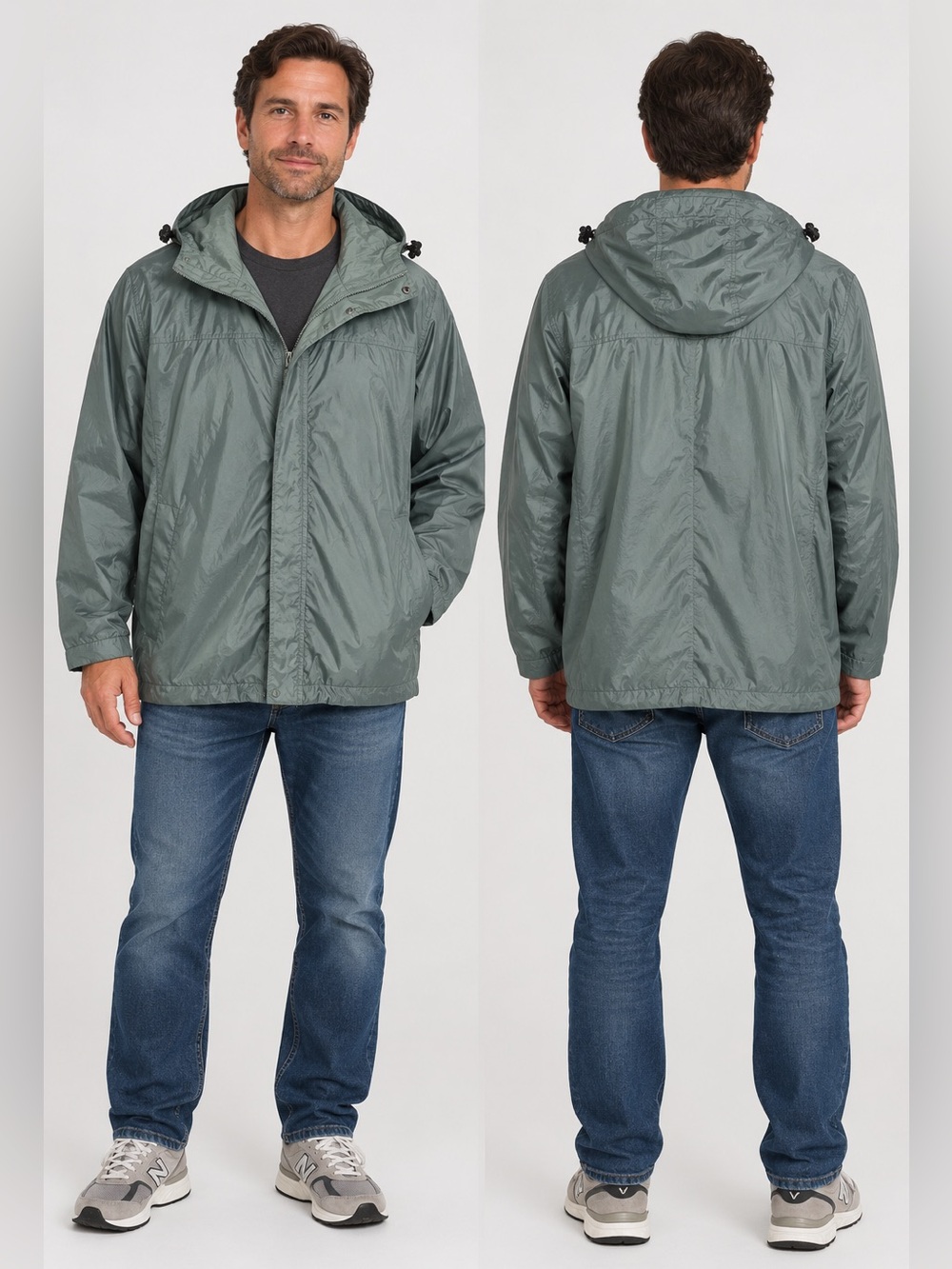 Filson Lightweight Hooded Windbreaker Jacket Green